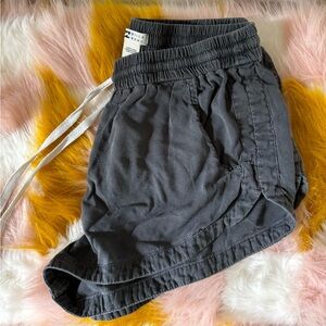 Billabong Road Trippin Off Black Elastic Waist Shorts